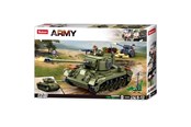 Klocki konstrukcyjne - Sluban Army - Medium Tank Green - M38-B0860