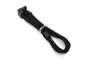 Kabel zasilajacy (wewnetrzny) - DUTZO Sleeved PCI-E 12V-2x6 kabel przedłużający - lock pin up - Czarny - DSC-PE12V2X6-PU-30-BLK