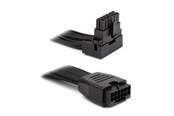 Kabel zasilajacy (wewnetrzny) - DUTZO Sleeved PCI-E 12V-2x6 kabel przedłużający - Lock pin up - Czarny - DSC-PE12V2X6-PU-30-BLK