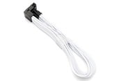Kabel zasilajacy (wewnetrzny) - DUTZO Sleeved PCI-E 12V-2x6 kabel przedłużający - lock pin up - Biały - DSC-PE12V2X6-PU-30-WHT