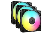 Wentylator obudowy - Corsair RS120 ARGB 3-pack - Wentylator obudowy - 120mm - Czarny ze światłem RGB - 36 dBA - CO-9050181-WW