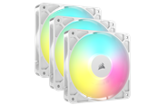 Wentylator obudowy - Corsair RS120 ARGB 3-pack - Wentylator obudowy - 120mm - Biały z oświetleniem RGB - 36 dBA - CO-9050185-WW