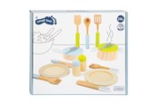 Zabawki drewniane - Small Foot Wooden Cooking Utensils and Tableware Set 15dlg. - 11098