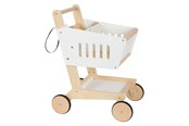 Zabawa w udawanie - Small Foot - Wooden Supermarket Cart White - 12403