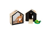 Zabawa w udawanie - Small Foot - Wooden Rabbit Hutch with Rabbit Plush 15 pcs. - 12399