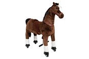 Zabawa w udawanie - Small Foot - Brown Rocking Horse on Wheels - 12462