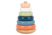 Zabawki dla niemowlat - Small Foot - Wooden Stacking Tower Arctic 7 pcs. - 12444