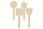 Kreatywne gry - Colorations - DIY Wooden Stick Shapes 4 Designs 20pcs. - STICK20