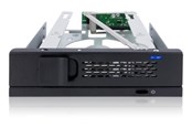 Dysk twardy - akcesoria - Icy dock 1x 3.5" SATA 1x 5.25" bay mobile rack fanless keyl - MB171SP-1B