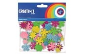 Artykuly Artystyczne & Rzemieslnicze - Haza Witbaard Foam stickers Flowers Glitter 25 pcs. - 192306