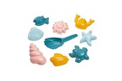 Zabawki na zewnątrz - Ecoiffier Shell Sand Molds with Shovel 9 pcs. - 304