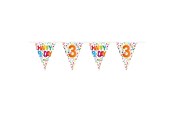 Zabawki - Folat BV Flag line Confetti 3 years 10 meters. - 27103