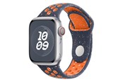 Smartwatch - akcesoria - Lippa Apple Watch FLOUR Silicone Strap 42/44/45/49 - Dark Blue / Orange - LPAW110