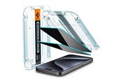 Telefon - szkło ochronne - Spigen Glass tR EZ Fit HD Privacy 1 Pack - iPhone 15 Pro - AGL07120