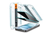 Telefon - szklo ochronne - Spigen Glass tR EZ Fit HD Privacy 1 Pack - iPhone 16/15 - AGL07121