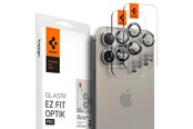 Telefon - Inne akcesoria - Spigen Glass tR EZ Fit Optik Pro 2 Pack - nature tita - iPhone 17/16/15 Pro / 17/16/15 Pro Max - AGL07163