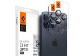 Telefon - Inne akcesoria - Spigen Glass tR EZ Fit Optik Pro 2 Pack - blue titanium - iPhone 17/16/15 Pro / 17/16/15 Pro Max - AGL07164