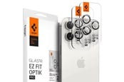 Telefon - Inne akcesoria - Spigen Glass tR EZ Fit Optik Pro 2 Pack - white tita - iPhone 17/16/15 Pro / 17/16/15 Pro Max - AGL07165