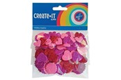 Artykuly Artystyczne & Rzemieslnicze - Haza Witbaard Foam stickers Hearts and Rounds 132 pcs. - 192304