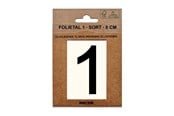 Skrzynki pocztowe - MEFA Foil number 1 Black - A13111