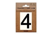 Skrzynki pocztowe - MEFA Foil number 4 Black - A13114