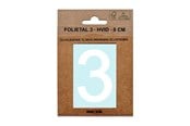 Skrzynki pocztowe - MEFA Foil number 3 White - A13333