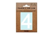 Skrzynki pocztowe - MEFA Foil number 4 White - A13334