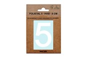 Skrzynki pocztowe - MEFA Foil number 5 White - A13335