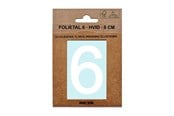 Skrzynki pocztowe - MEFA Foil number 6 White - A13336