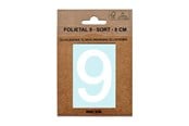 Skrzynki pocztowe - MEFA Foil number 9 White - A13339