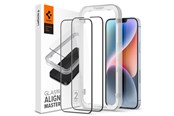 Telefon - szklo ochronne - Spigen Glass tR AlignMaster HD 1 Pack - FC black - iPhone 14/13 Pro/13 - AGL03725