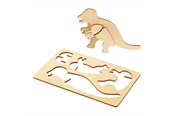 Artykuly Artystyczne & Rzemieslnicze - Colorations - Create and Decorate your Wooden 3D Puzzle Dinosaur Set of 4 - DINPUZ