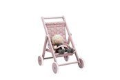 Lalka, mis i akcesoria - Smallstuff Doll Stroller - Powder - 51004-01