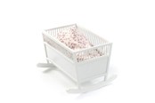Lalka, mis i akcesoria - Smallstuff - Cradle Rosaline - White - 51002-02