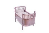 Lalka, mis i akcesoria - Smallstuff Doll Bed - Powder - 51000-12
