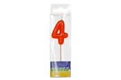 Zabawki - Folat BV Luxury Birthday Candle - 4 years - 07774