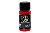 Kreatywne gry - Creativ Company Textile Color Semi-opaque Textile Paint - Primary Red 50ml - 34208