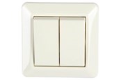 Akcesoria (mocowania, gniazda itp.) - Nordic Quality ELKO 2 x 1 pol Installation switch 16A / 250V IP2 - 222448
