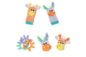 Zabawki dla niemowlat - Playgro Jungle Wrist Rattle and Foot Finders - 10188406