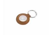 Telefon - Inne akcesoria - FIXED Real Leather Keychain Case for AirTag Brown - FIXWAT-C2-BRW