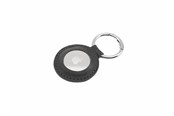 Telefon - Inne akcesoria - FIXED Real Leather Keychain Case for AirTag Black - FIXWAT-C2-BK