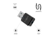  Adapter Bluetooth USB - FIXED SIGNAL Bluetooth Audio Receiver 3.5mm Black - FIXSIG-BK