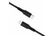 Kabel USB - FIXED LIQUID Silicone - USB-C <-> Lightning - 2m - Czarny - FIXDLS-CL2-BK