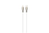 Kabel USB - FIXED METAL series USB-C/Lightning MFI cable 0.5m White - FIXDB-CL05-WH