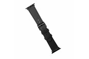 Smartwatch - akcesoria - FIXED Leather Strap for Apple Watch 42/44/45/49mm Black - FIXLST-434-BK