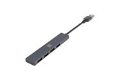 USB hub - Tucano 4-in-1 USB Hub USB hub - 4 - USB 3.0 - Szary - MA-HUB-USB-SG