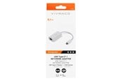 Kable - różne - Vivanco USB-C <-> RJ45 1000Mbps network adapter 0.1m White - 4008928453836