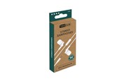 Sluchawki, zestaw sluchawkowy - Vivanco In-Ear Plugin Smartphone Headset White - 4008928626827