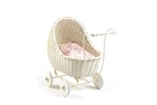Lalka, mis i akcesoria - Smallstuff - Doll Stroller - Off White - 51001-02