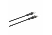 Kabel USB - FIXED METAL series 100W - USB-C <-> USB-C - 1.2m - Czarny - FIXDB-CC12-BK